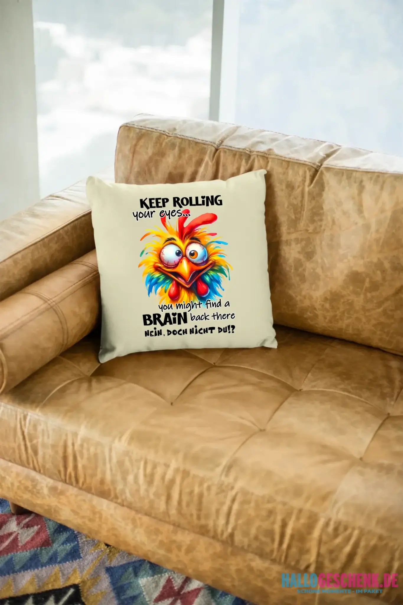 Find a brain!? • Kissen 40x40 cm • Exklusivdesign • personalisiert