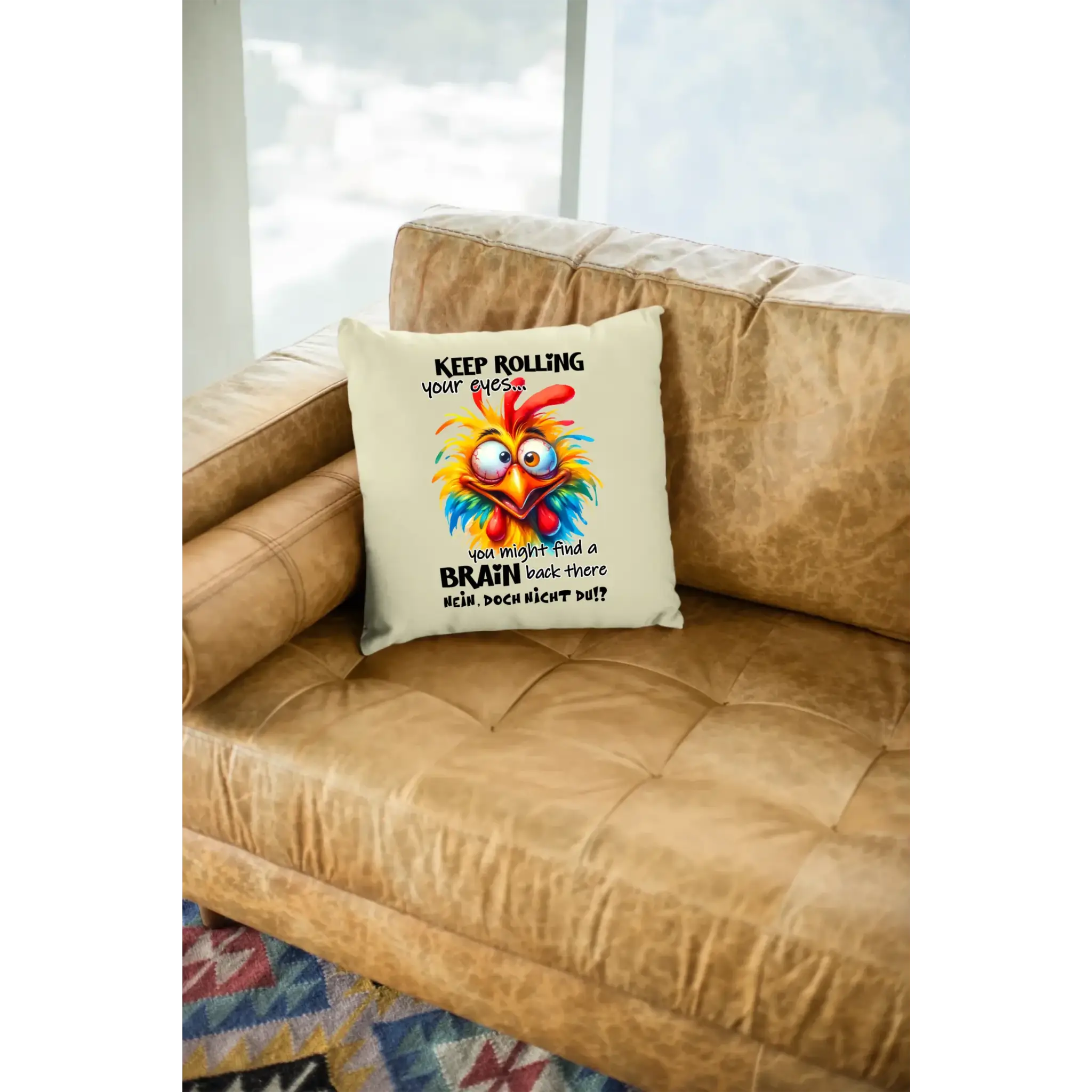 Find a brain!? • Kissen 40x40 cm • Exklusivdesign • personalisiert