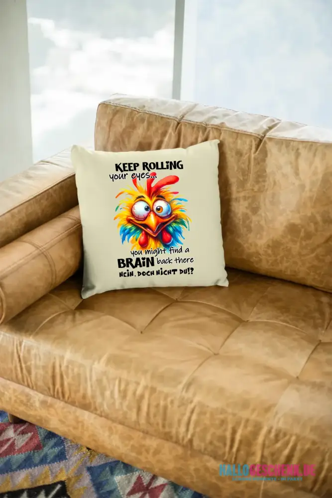 Find a brain!? • Kissen 40x40 cm • Exklusivdesign • personalisiert