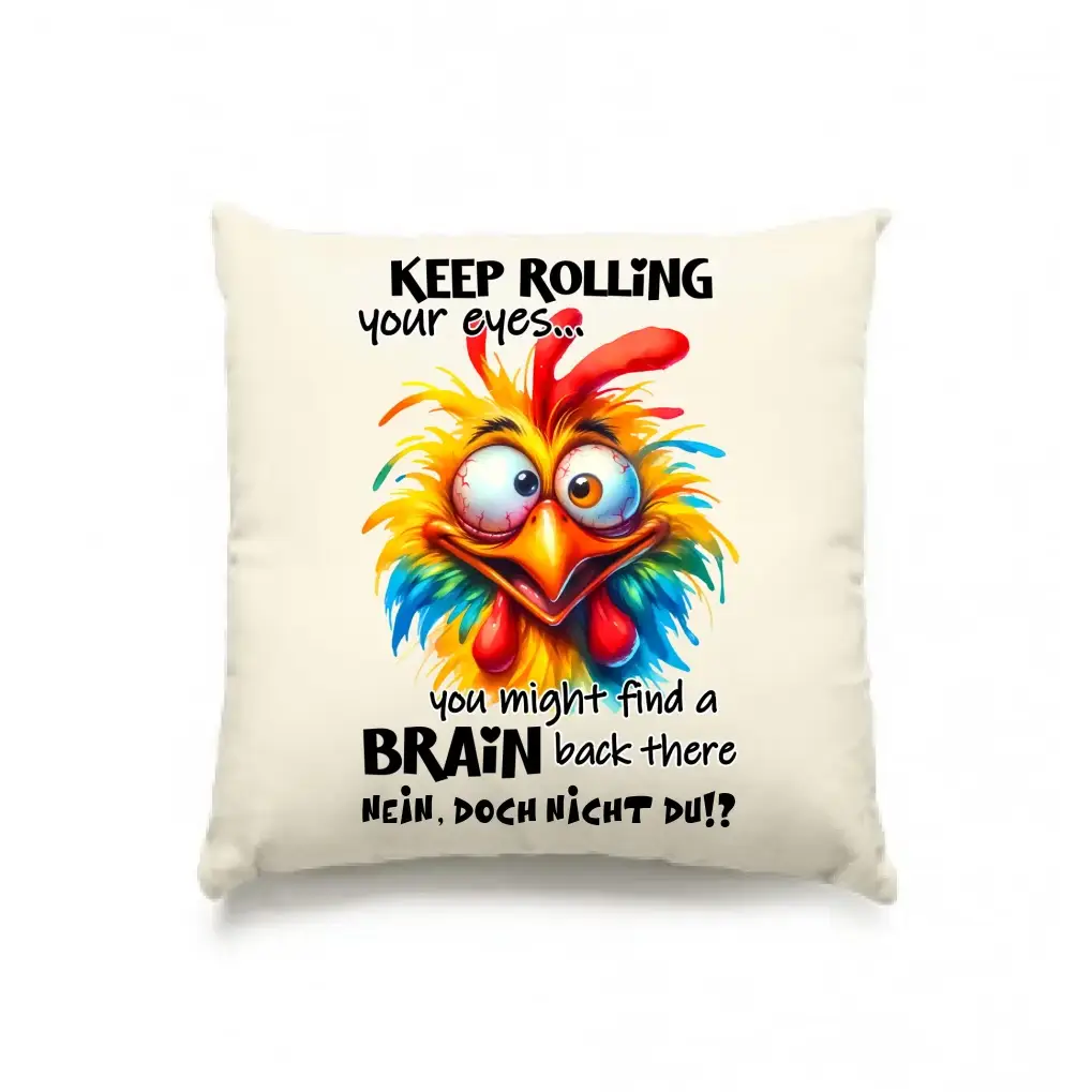 Find a brain!? • Kissen 40x40 cm • Exklusivdesign • personalisiert