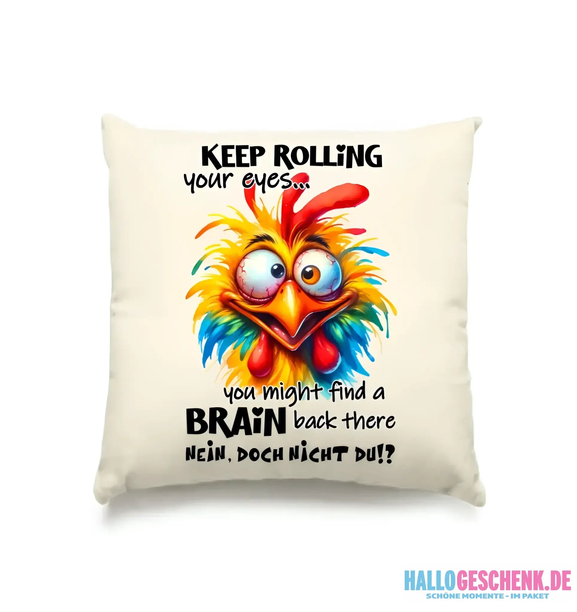Find a brain!? • Kissen 40x40 cm • Exklusivdesign • personalisiert