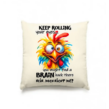 Find a brain!? • Kissen 40x40 cm • Exklusivdesign • personalisiert
