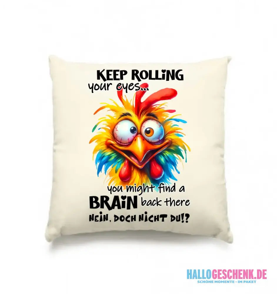 Find a brain!? • Kissen 40x40 cm • Exklusivdesign • personalisiert