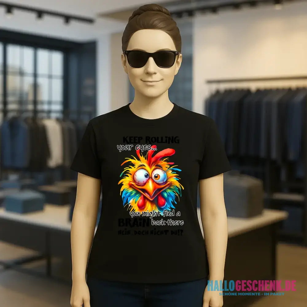 Find a brain!? • Ladies Premium T-Shirt XS-2XL aus Bio-Baumwolle für Damen • Exklusivdesign • personalisiert