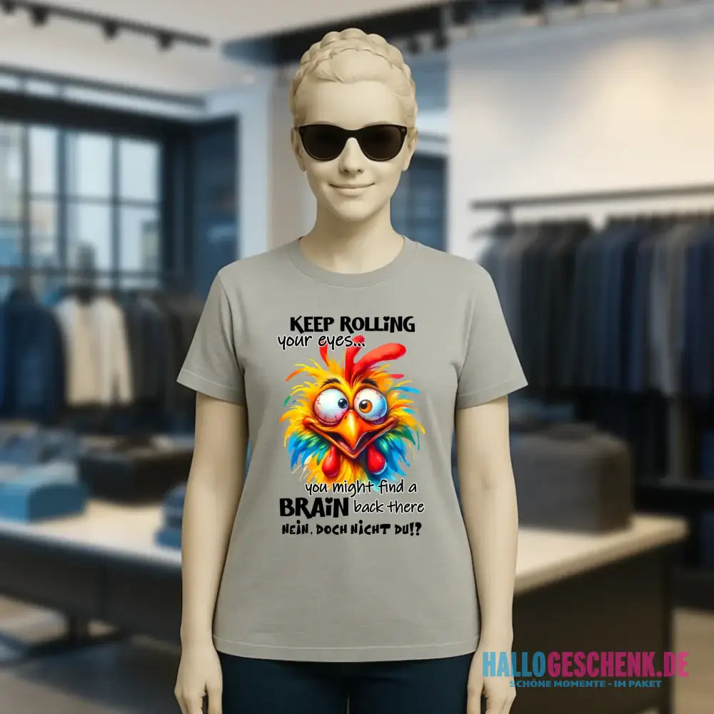 Find a brain!? • Ladies Premium T-Shirt XS-2XL aus Bio-Baumwolle für Damen • Exklusivdesign • personalisiert