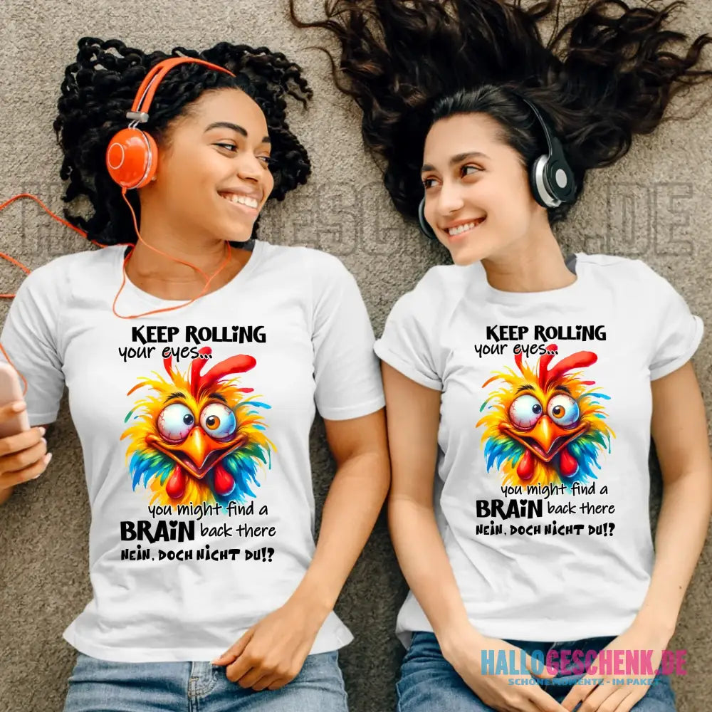 Find a brain!? • Ladies Premium T-Shirt XS-2XL aus Bio-Baumwolle für Damen • Exklusivdesign • personalisiert