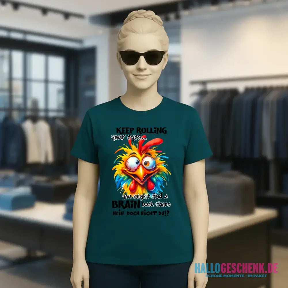 Find a brain!? • Ladies Premium T-Shirt XS-2XL aus Bio-Baumwolle für Damen • Exklusivdesign • personalisiert