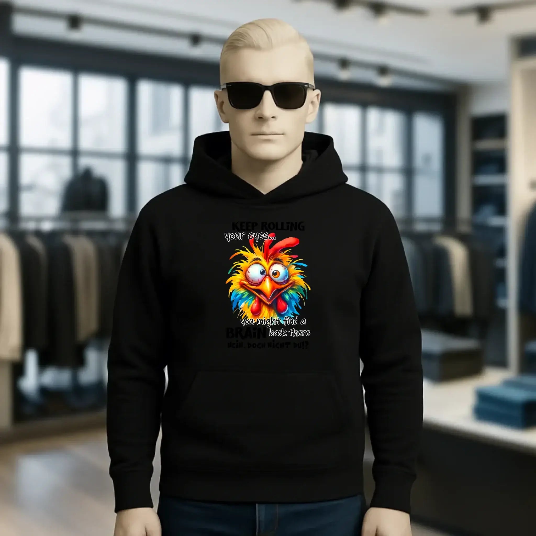Find a brain!? • Unisex Premium Hoodie XS-5XL aus Bio-Baumwolle für Damen & Herren • Exklusivdesign • personalisiert