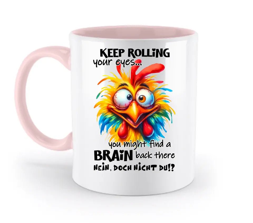 Find a brain!? • zweifarbige Tasse • Exklusivdesign • personalisiert - HalloGeschenk.de