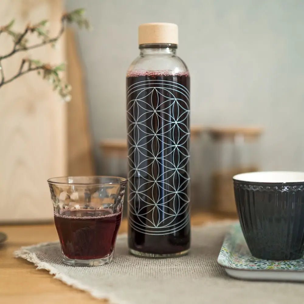 FLOWER OF LIFE 0,7 l Glasflasche