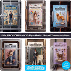 Blechschilder mit 3D-Figur KI-Effekt