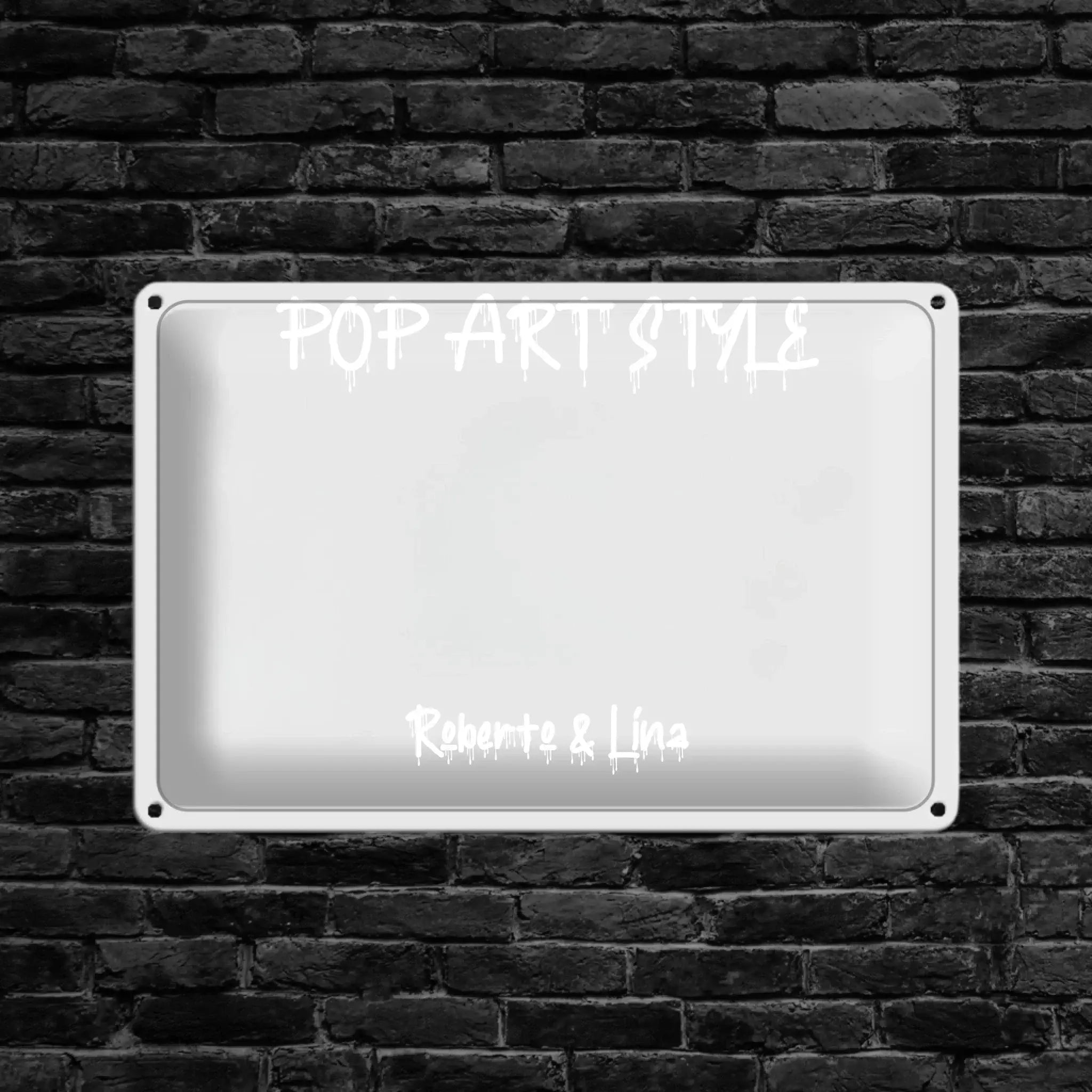 Mockup Wand Schild 20x30 Hochkant Maske-13-Schild 20x30 Template Maske Querformat