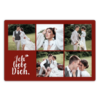 Foto-Schreibtischunterlage "Ich liebe Dich!" Fotogeschenk • 60x40 cm (personalisierte Fotogeschenke)