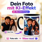 Foto-Tasse mit KI Banner Q