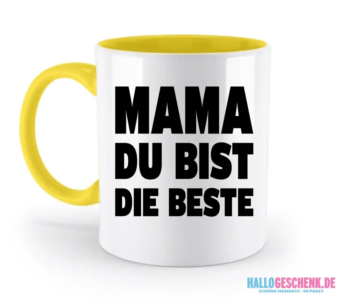 Fotowort: Mama • Fotogeschenk • personalisiert • zweifarbige Tasse (spülmaschinenfest) - zweifarbige Tasse