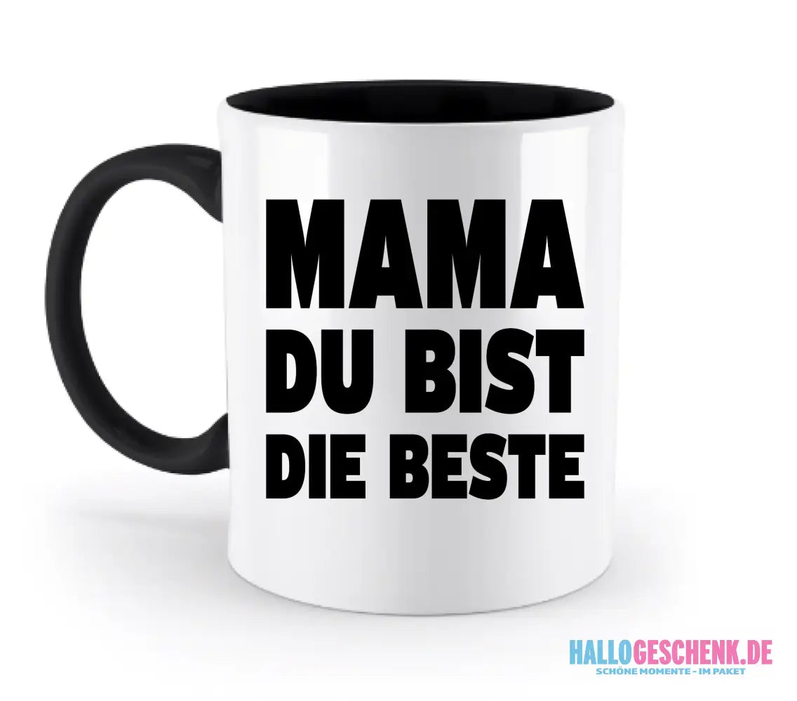 Fotowort: Mama • Fotogeschenk • personalisiert • zweifarbige Tasse (spülmaschinenfest) - zweifarbige Tasse