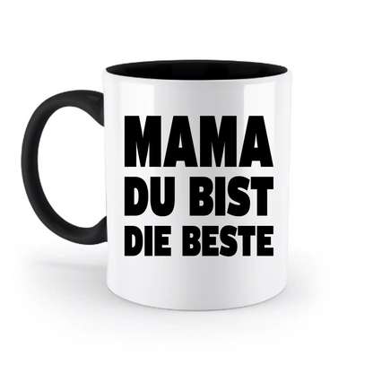 Fotowort: Mama • Fotogeschenk • personalisiert • zweifarbige Tasse (spülmaschinenfest) - zweifarbige Tasse
