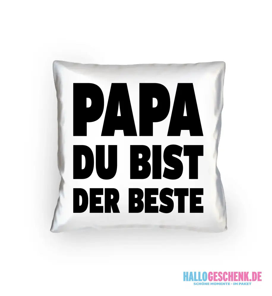 Fotowort: Papa • Fotogeschenk • personalisiert • Kissen 40x40 cm - Kissen 40x40 cm / White / 40cm-x-40cm