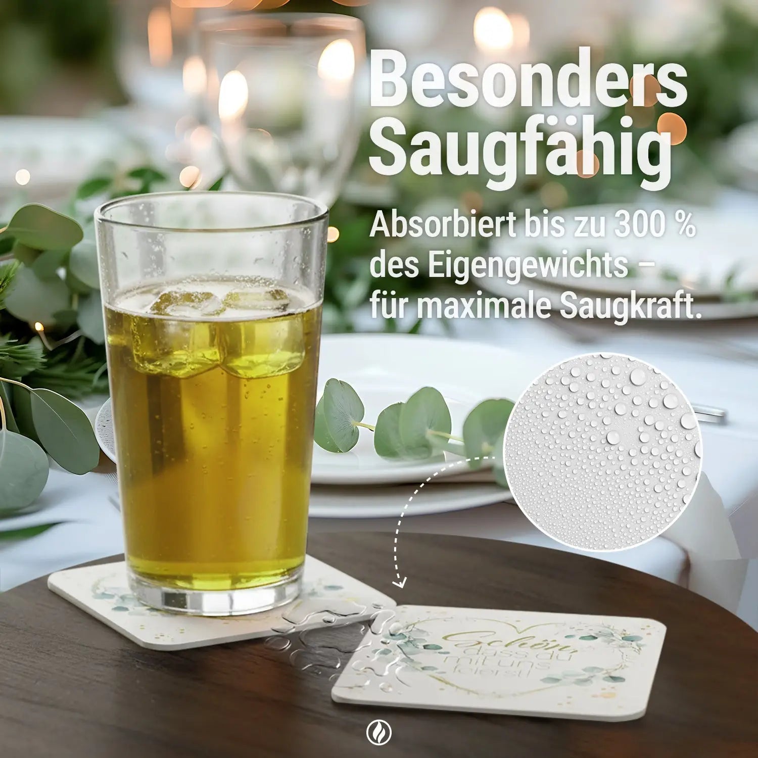 Freche Bierdeckel - 50er Set mit Zweideutigen Sprüchen ’Mach mich schmutzig’ & ’Benutz heute’