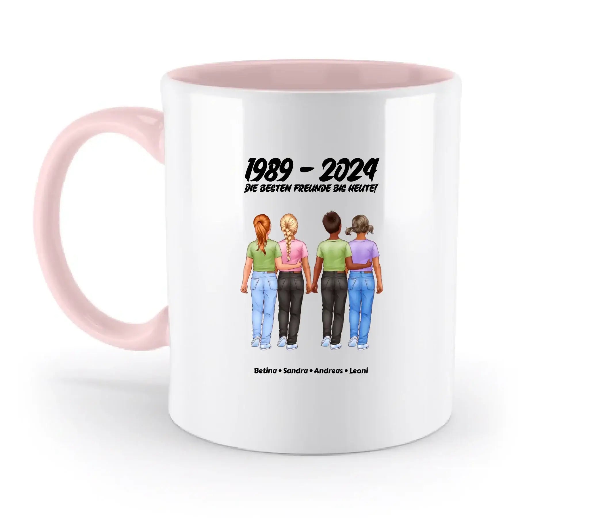 Friendship: 1-5 Kinder • mehrere Artikel • ’Statement-Collection’ • Wunschtext • personalisierte Figuren - Tassen