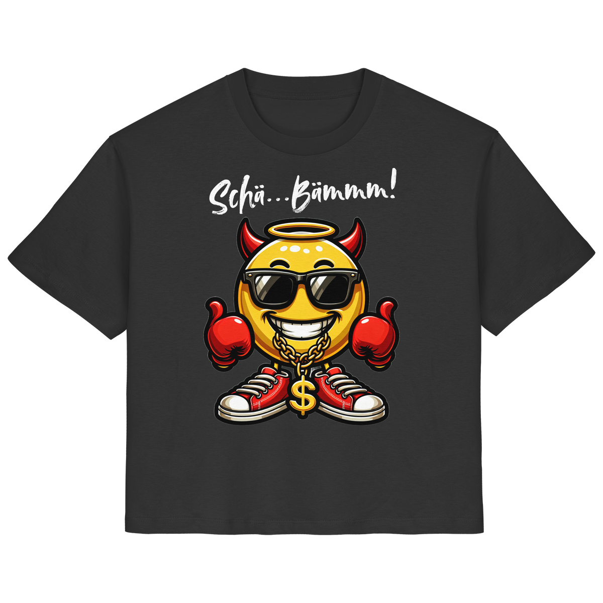 Damenshirt mit Emoji • Schä…Bämmm! • Bio-Ladies-Shirt