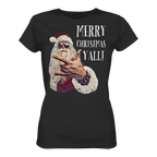 Weihnachtsshirt Damen Cool Santa • Merry Christmas y'all • Bio-Ladies-Shirt