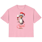 Weihnachtsshirt Damen • Santa Chicken Cheers! • Bio-Ladies-Shirt