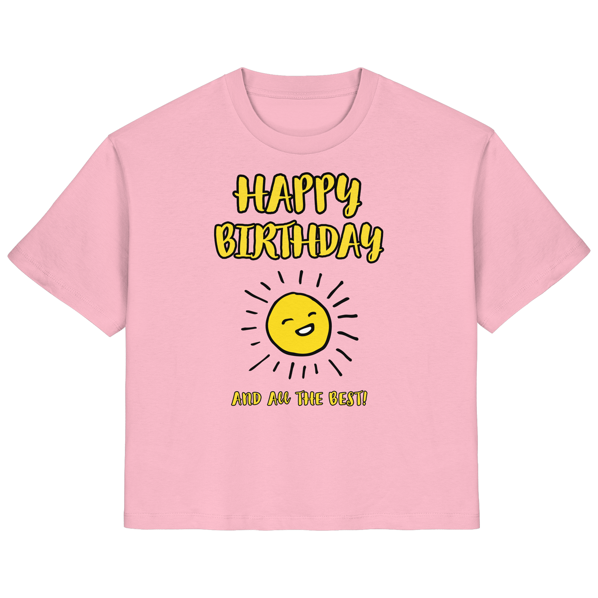 Geburtstagsshirt Damen Happy Birthday and all the best • Bio-Ladies-Shirt