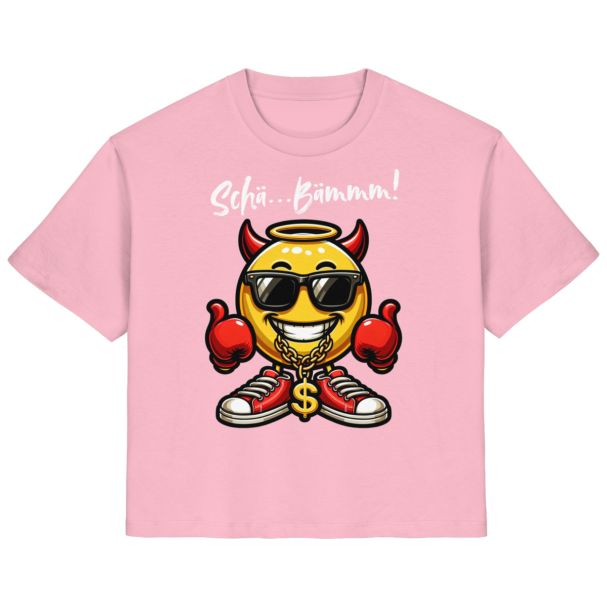 Damenshirt mit Emoji • Schä…Bämmm! • Bio-Ladies-Shirt
