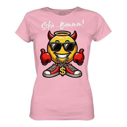 Damenshirt mit Emoji • Schä…Bämmm! • Bio-Ladies-Shirt