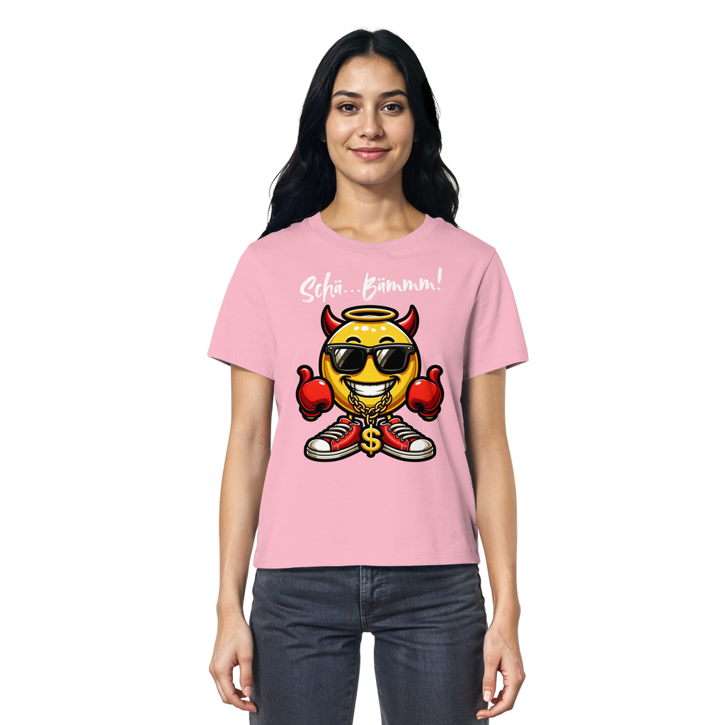 Damenshirt mit Emoji • Schä…Bämmm! • Bio-Ladies-Shirt