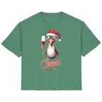 Weihnachtsshirt Damen • Santa Chicken Cheers! • Bio-Ladies-Shirt