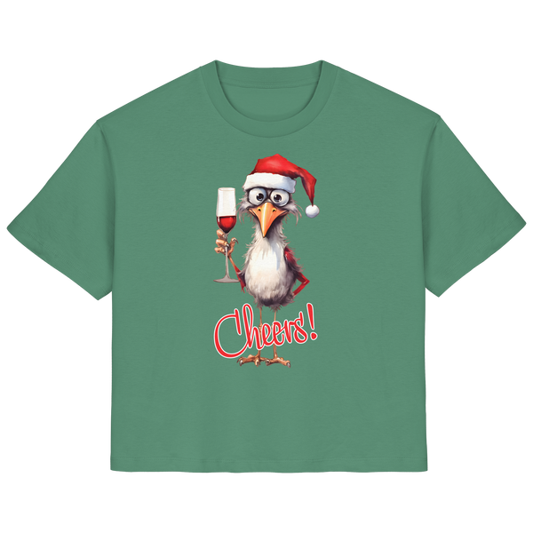 Weihnachtsshirt Damen • Santa Chicken Cheers! • Bio-Ladies-Shirt