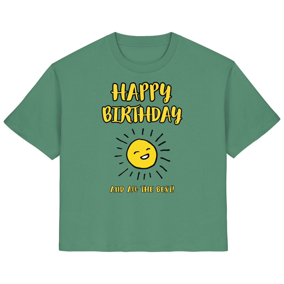 Geburtstagsshirt Damen Happy Birthday and all the best • Bio-Ladies-Shirt