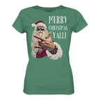 Weihnachtsshirt Damen Cool Santa • Merry Christmas y'all • Bio-Ladies-Shirt