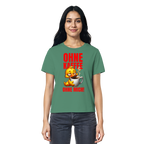 Damenshirt mit Ente • Ohne Kaffee, ohne mich! • Bio-Ladies-Shirt