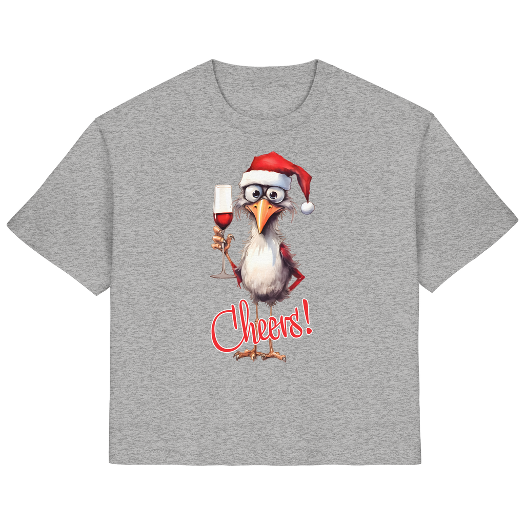Weihnachtsshirt Damen • Santa Chicken Cheers! • Bio-Ladies-Shirt