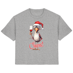Weihnachtsshirt Damen • Santa Chicken Cheers! • Bio-Ladies-Shirt