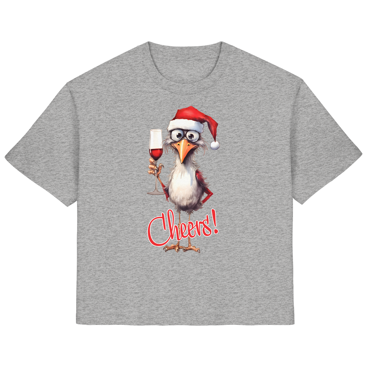 Weihnachtsshirt Damen • Santa Chicken Cheers! • Bio-Ladies-Shirt