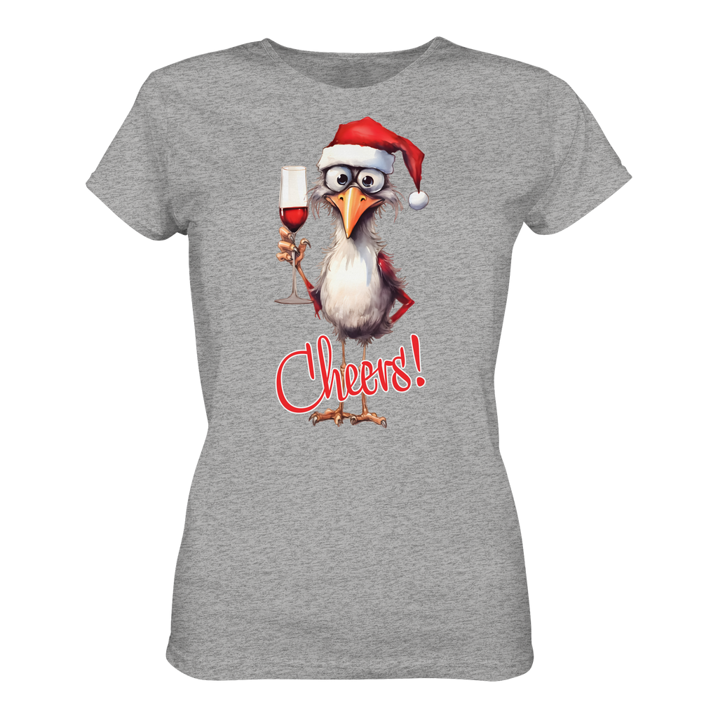 Weihnachtsshirt Damen • Santa Chicken Cheers! • Bio-Ladies-Shirt