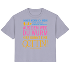 Damenshirt mit Spruch • Aus dem Weg du Wurm, hier kommt eine Göttin • Bio-Ladies-Shirt