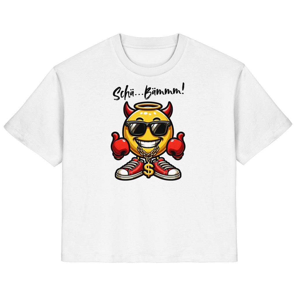Damenshirt mit Emoji • Schä…Bämmm! • Bio-Ladies-Shirt