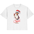 Weihnachtsshirt Damen • Santa Chicken Cheers! • Bio-Ladies-Shirt