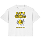 Geburtstagsshirt Damen Happy Birthday and all the best • Bio-Ladies-Shirt