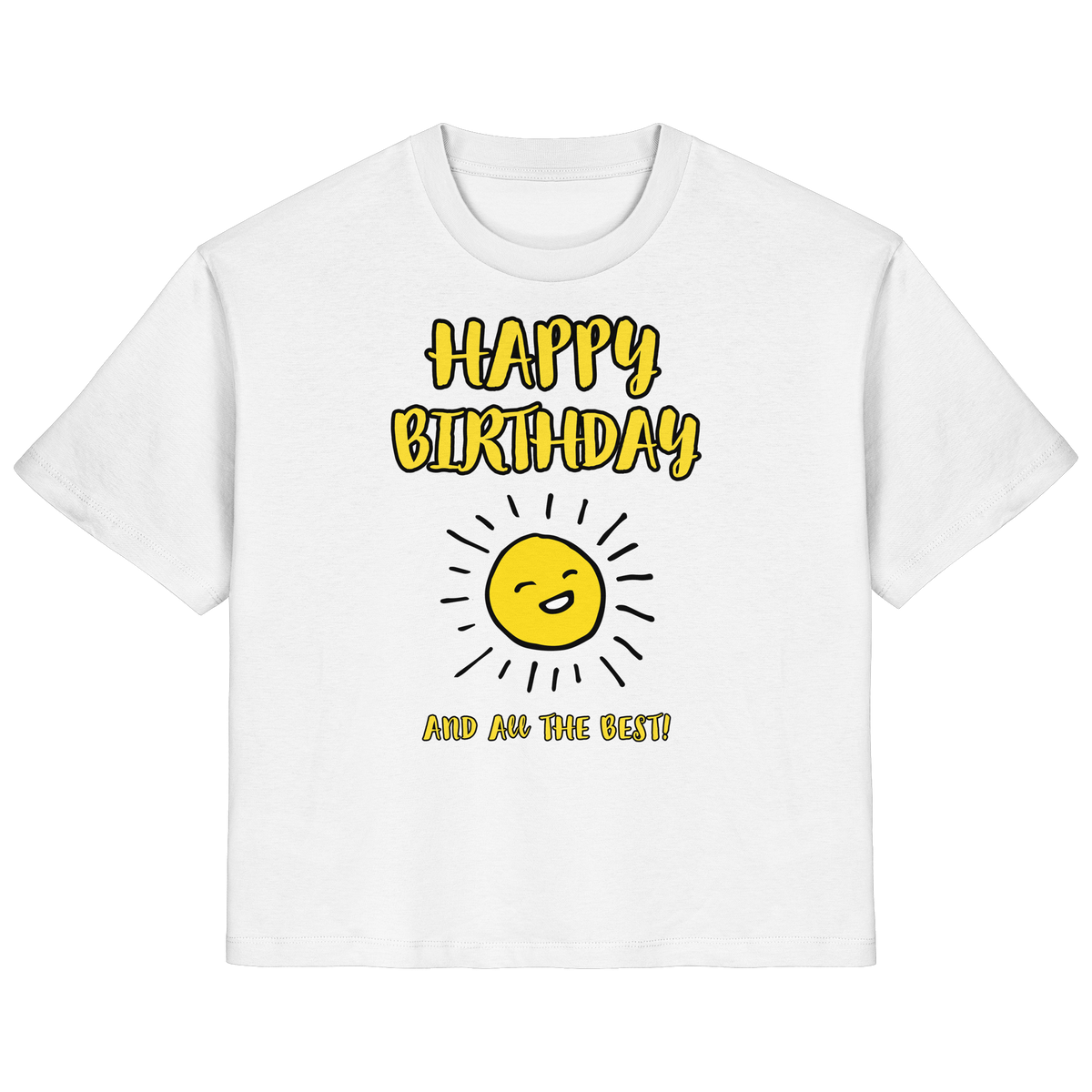 Geburtstagsshirt Damen Happy Birthday and all the best • Bio-Ladies-Shirt