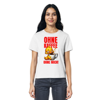 Damenshirt mit Ente • Ohne Kaffee, ohne mich! • Bio-Ladies-Shirt