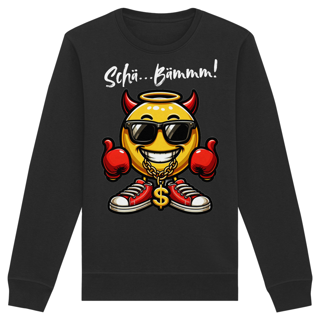 Lustiges Sweatshirt mit Emoji • Schä…Bämmm! • Bio-Unisex