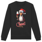 Lustiger Weihnachtspullover • Santa Chicken Cheers! • Bio-Sweatshirt