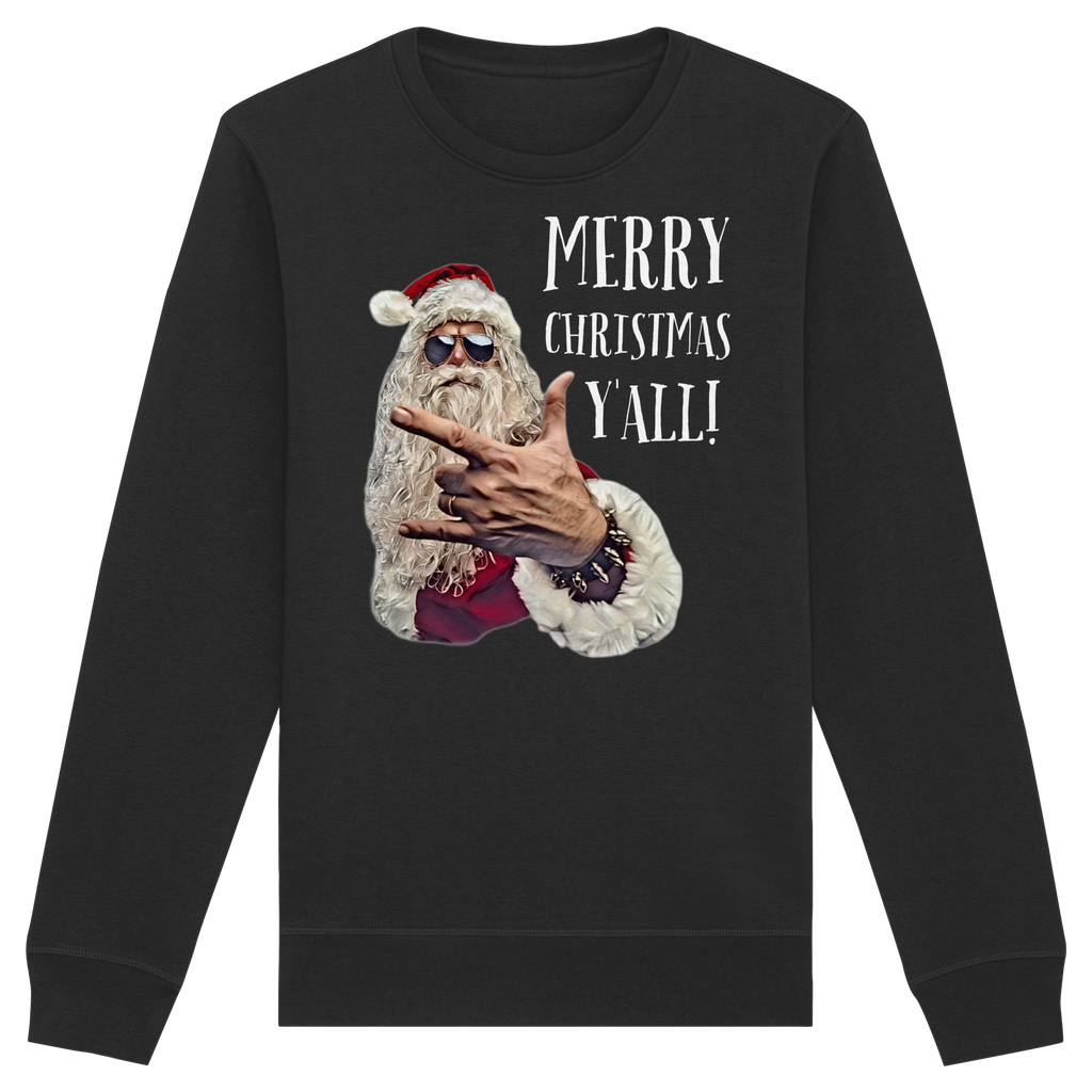 Weihnachtspullover Cool Santa • Merry Christmas y'all • Bio-Sweatshirt