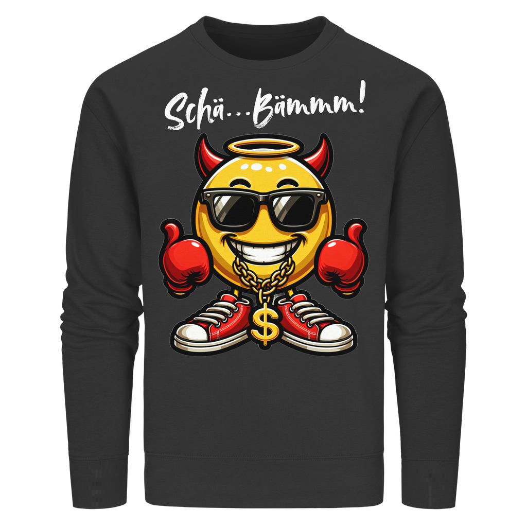 Lustiges Sweatshirt mit Emoji • Schä…Bämmm! • Bio-Unisex